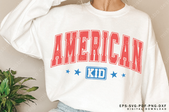 American Kids Svg Png: 4th of July Graphics & T-Shirt Designs
