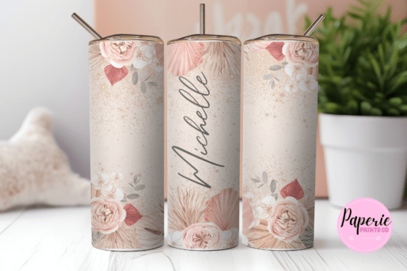 Boho Floral Tumbler Wrap 20 Oz Graphics for Tumbler Wraps