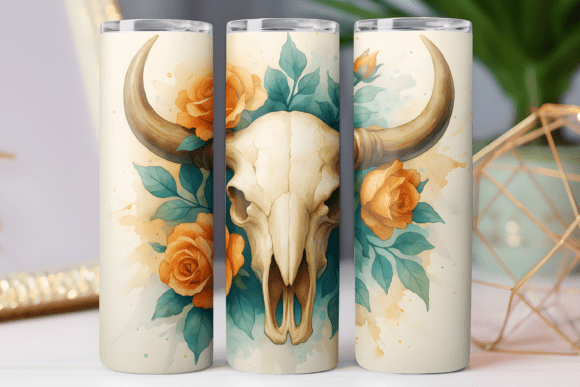 Boho Floral Tumbler Wrap: Graphics Freebie Review