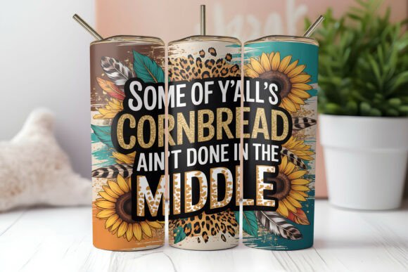 Cornbread Sarcastic Skinny Tumbler Wrap Graphics Review