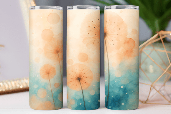 Floral Abstract Pattern Tumbler Wrap Png Graphics Review