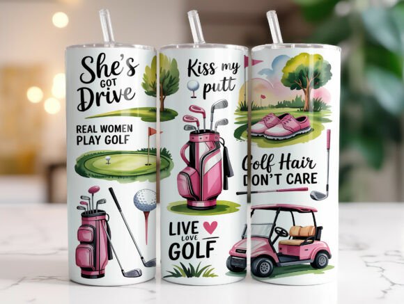 Funny Women Golf Tumbler Wraps: A Brand Designer's Graphics Review
