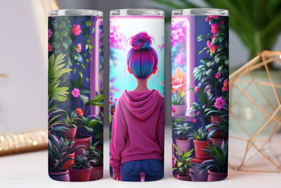 Garden Plant Tumbler Wrap: Graphics for Local Branding