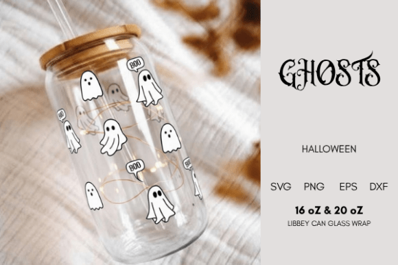 Ghosts Libbey Can Glass Wrap: Tumbler Wraps Graphics Review
