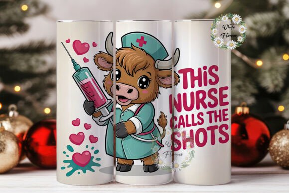 Highland Cow Nurse Tumbler Wrap Graphics Review for Crafters