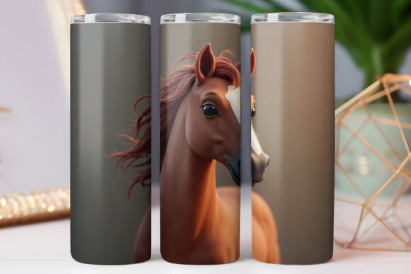 Horse Lover Graphics for Tumbler Wraps