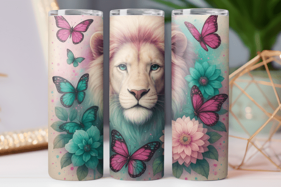 Lion Animal Tumbler Wrap for 20oz Photo: Graphics & Tumbler Wraps