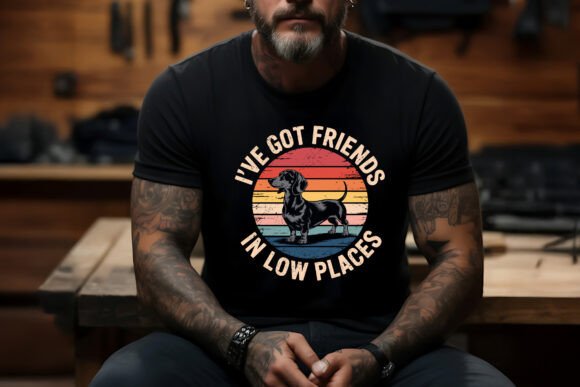 Low Places Dachshund Graphics & T-Shirt Designs