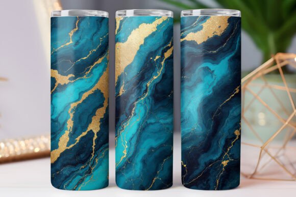 Marble Pattern Tumbler Wrap Graphics