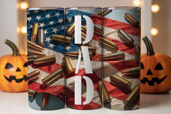 Patriotic Dad 20oz Tumbler Wrap Graphics Review