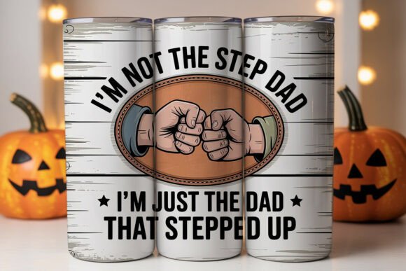 Step Dad Tumbler Wrap 20oz Graphics for Tumbler Wraps
