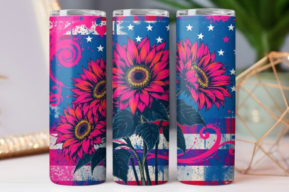Su Flag Sunflower Tumbler Wraps Graphics Review