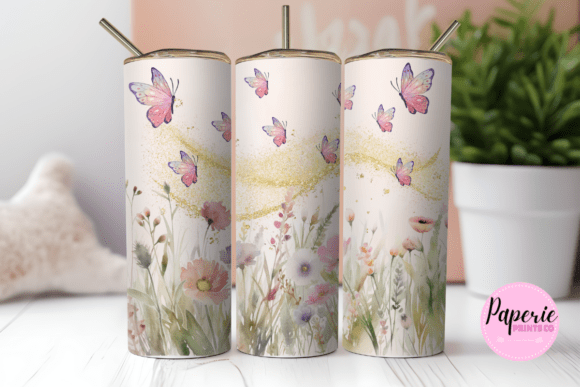 Wildflower Tumbler Wrap 20 Oz Graphics for Tumbler Wraps
