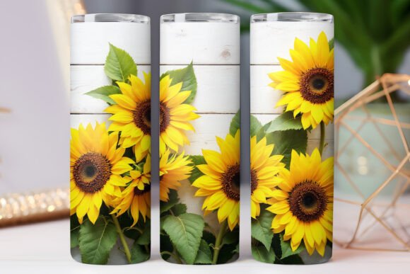 Wooden Sunflower Tumbler Wrap: Graphics & Tumbler Wraps Review